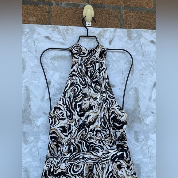 Diane Von Furstenburg Nicola Dress in Marble Black size 6 - Picture 12 of 17